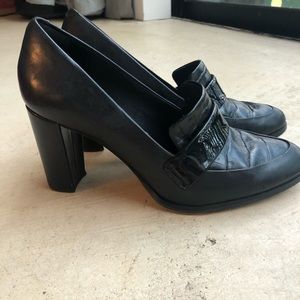 Clarks block heel